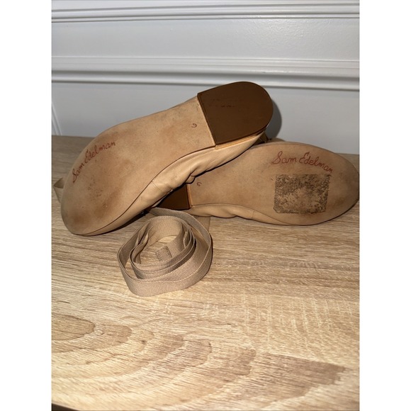 Sam Edelman Women's Fallon Wraparound Beige Ballet‎ Flats Shoes Sz 6 ***** - Picture 9 of 10